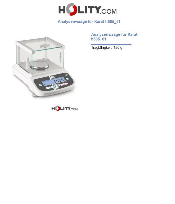 Analysenwaage für Karat h585_61