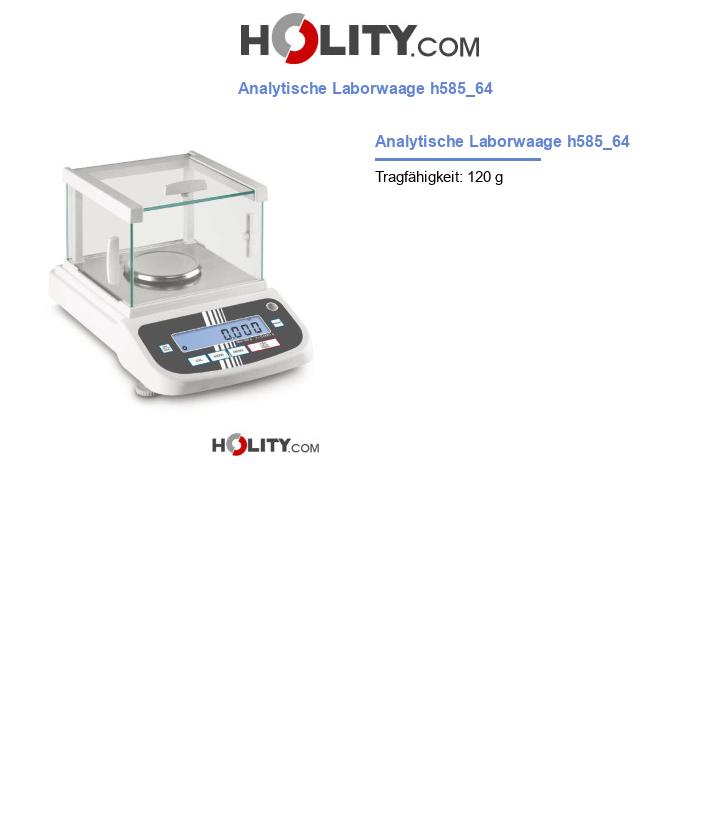 Analytische Laborwaage h585_64
