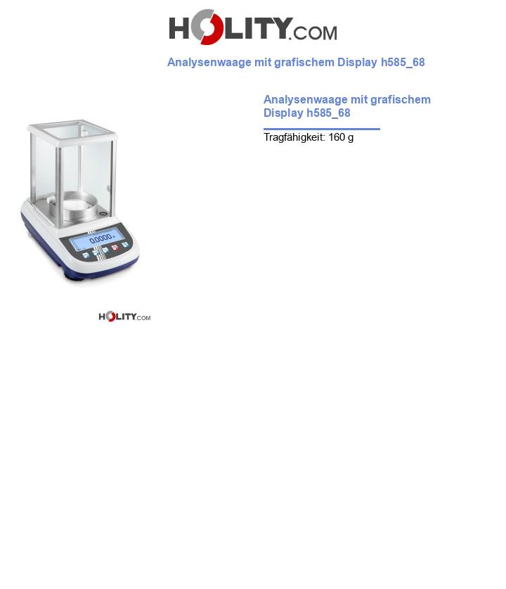 Analysenwaage mit grafischem Display h585_68