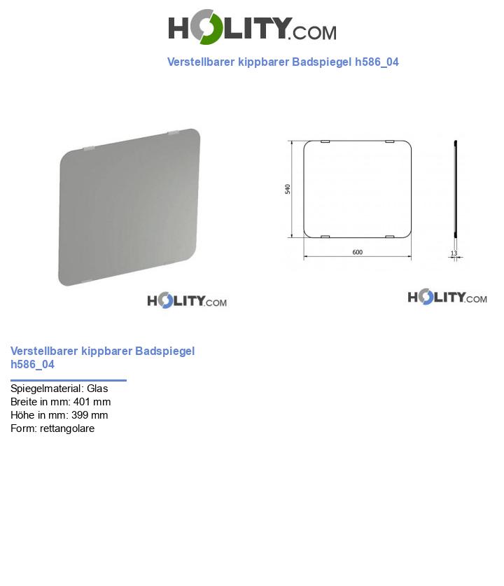 Verstellbarer kippbarer Badspiegel h586_04