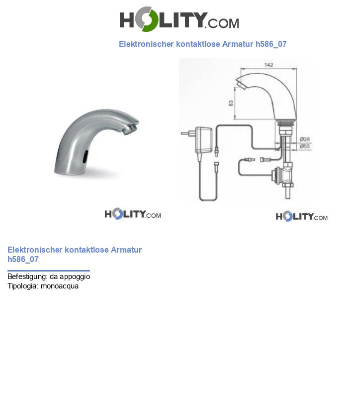 Elektronischer kontaktlose Armatur h586_07