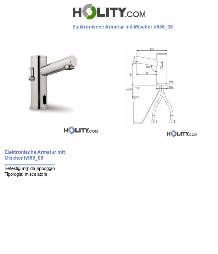 Elektronische Armatur mit Mischer h586_08