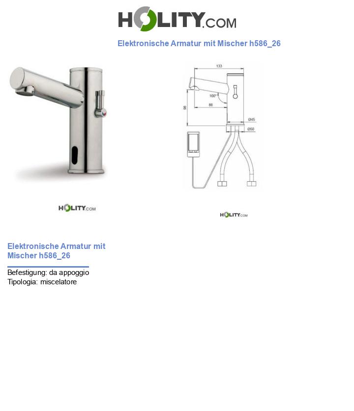 Elektronische Armatur mit Mischer h586_26