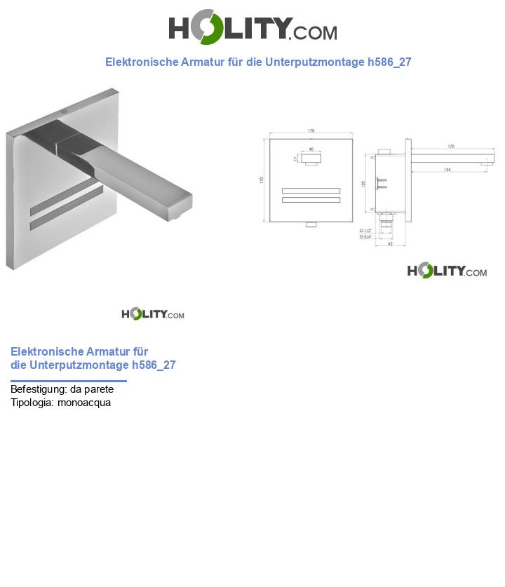 Elektronische Armatur für die Unterputzmontage h586_27