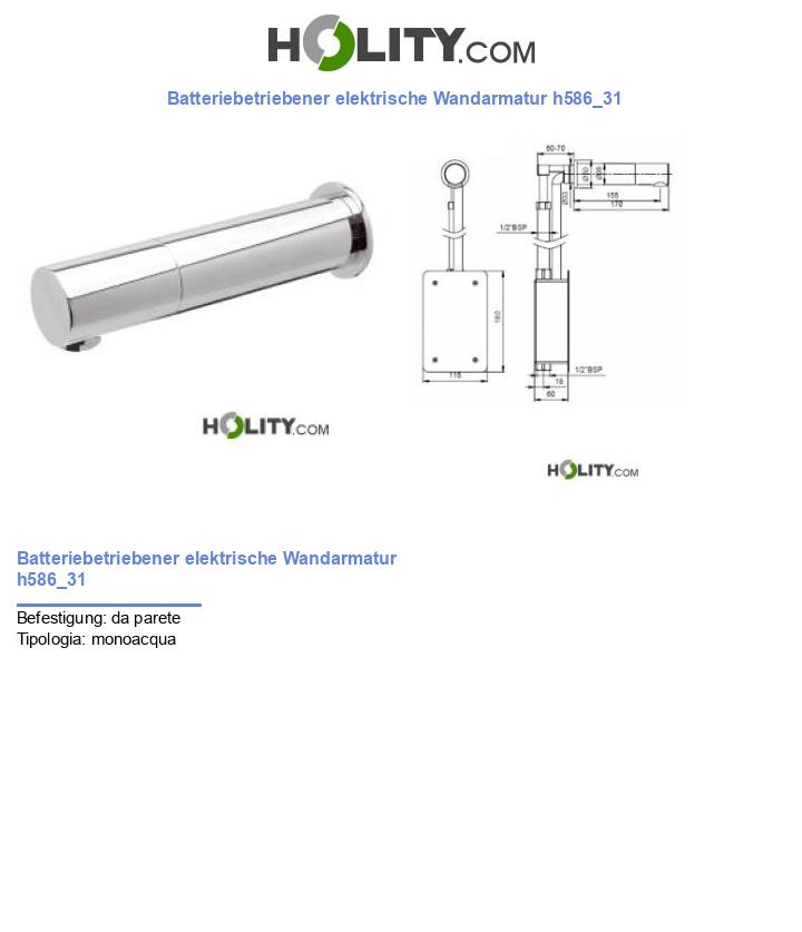 Batteriebetriebener elektrische Wandarmatur h586_31