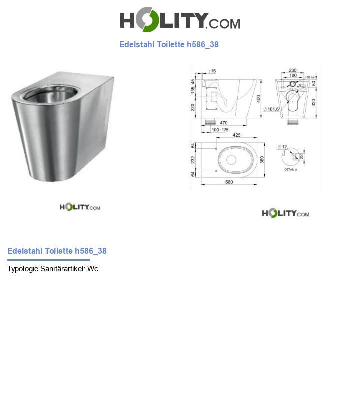 Edelstahl Toilette h586_38