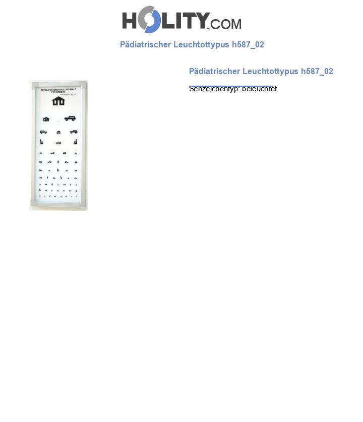Pädiatrischer Leuchtottypus h587_02