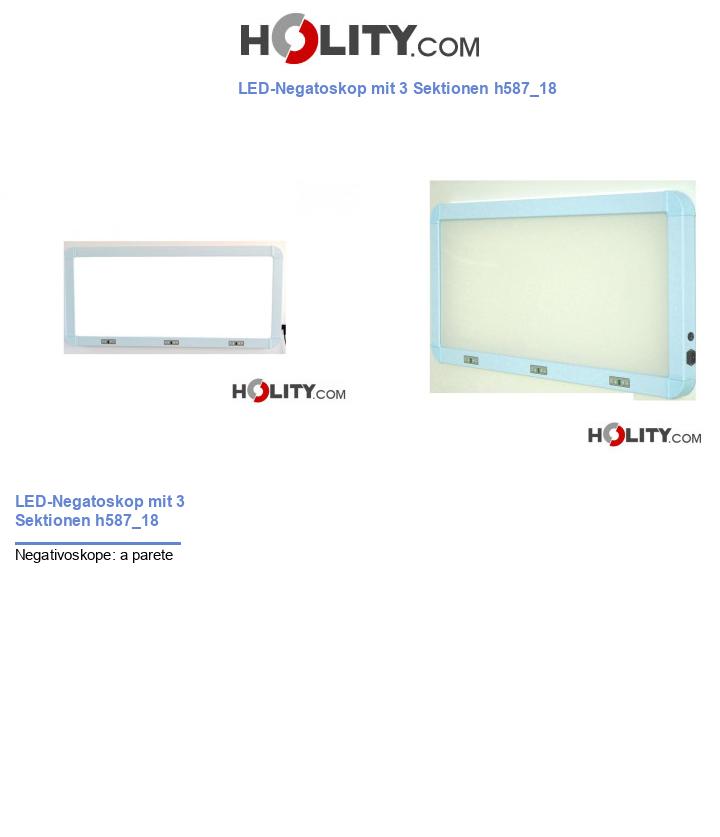 LED-Negatoskop mit 3 Sektionen h587_18