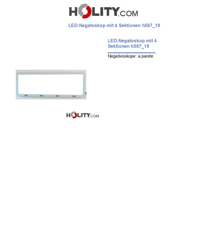 LED-Negatoskop mit 4 Sektionen h587_19