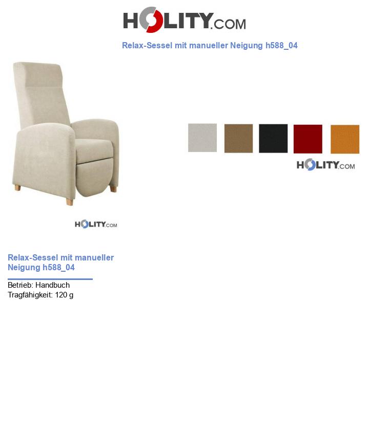 Relax-Sessel mit manueller Neigung h588_04