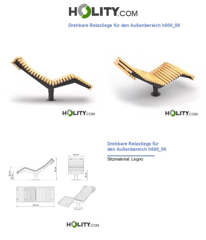 Drehbare Relaxliege für den Außenbereich h600_06