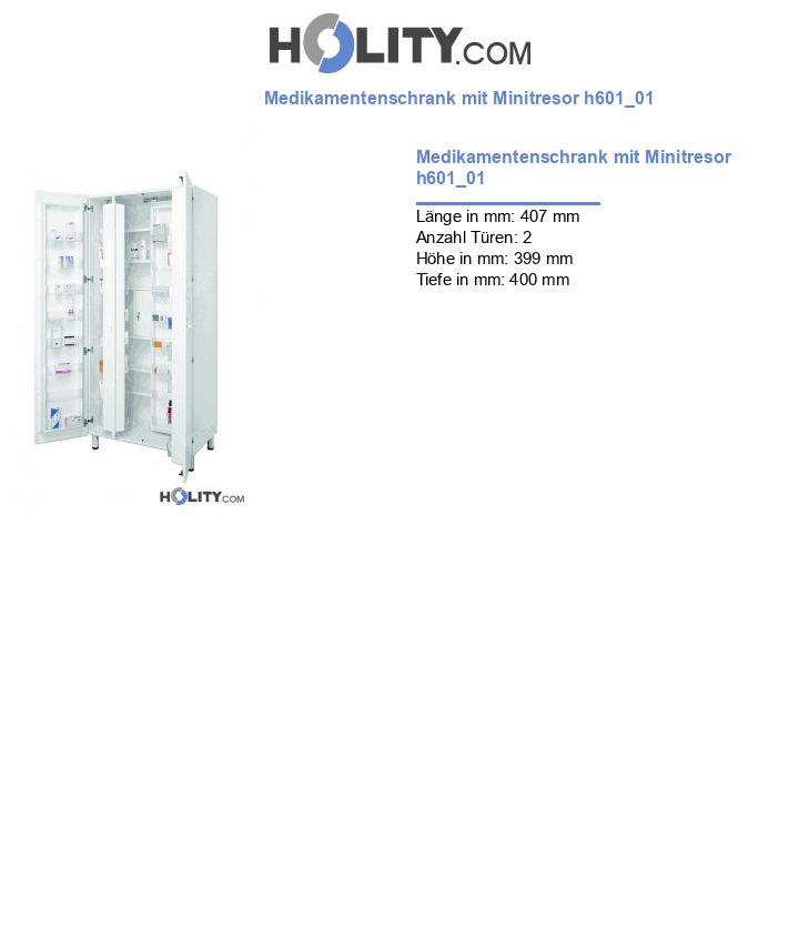 Medikamentenschrank mit Minitresor h601_01