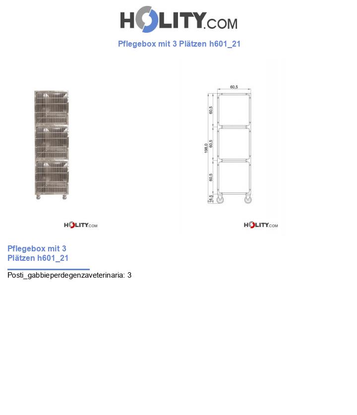 Pflegebox mit 3 Plätzen h601_21