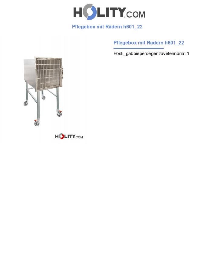 Pflegebox mit Rädern h601_22