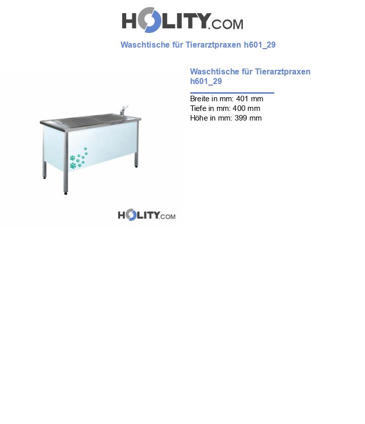 Waschtische für Tierarztpraxen h601_29