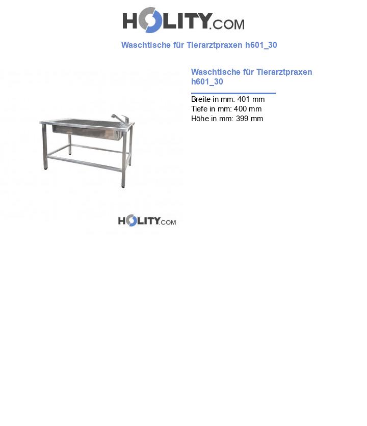 Waschtische für Tierarztpraxen h601_30