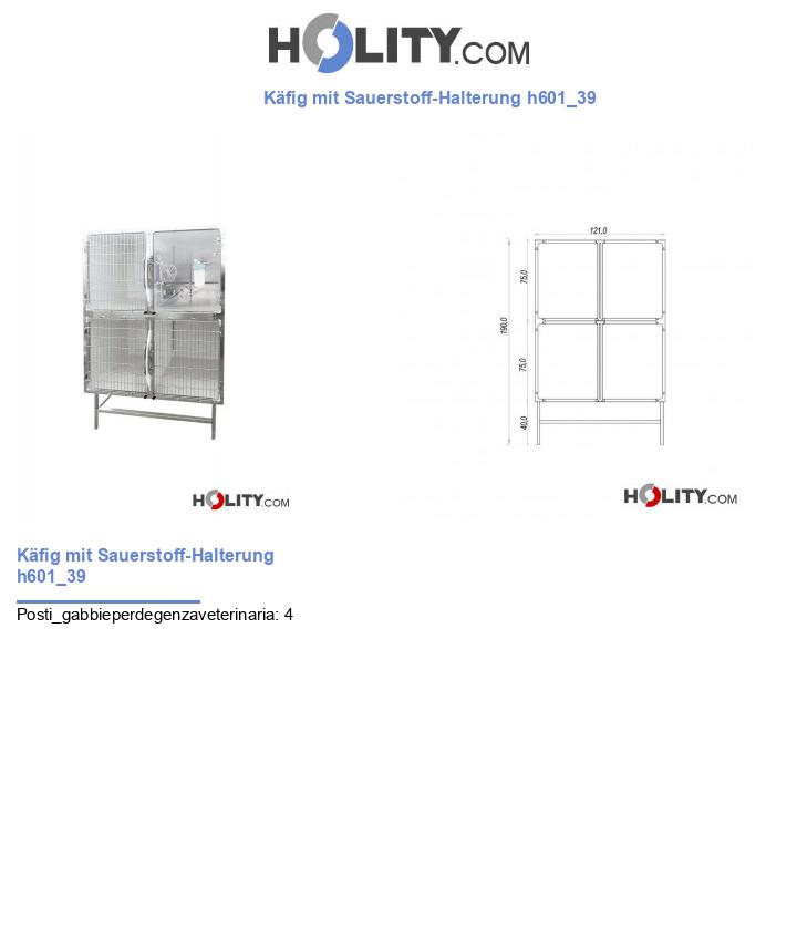 Käfig mit Sauerstoff-Halterung h601_39