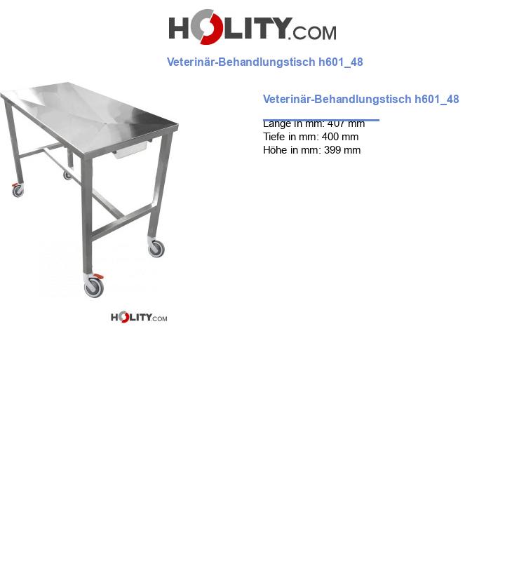 Veterinär-Behandlungstisch h601_48