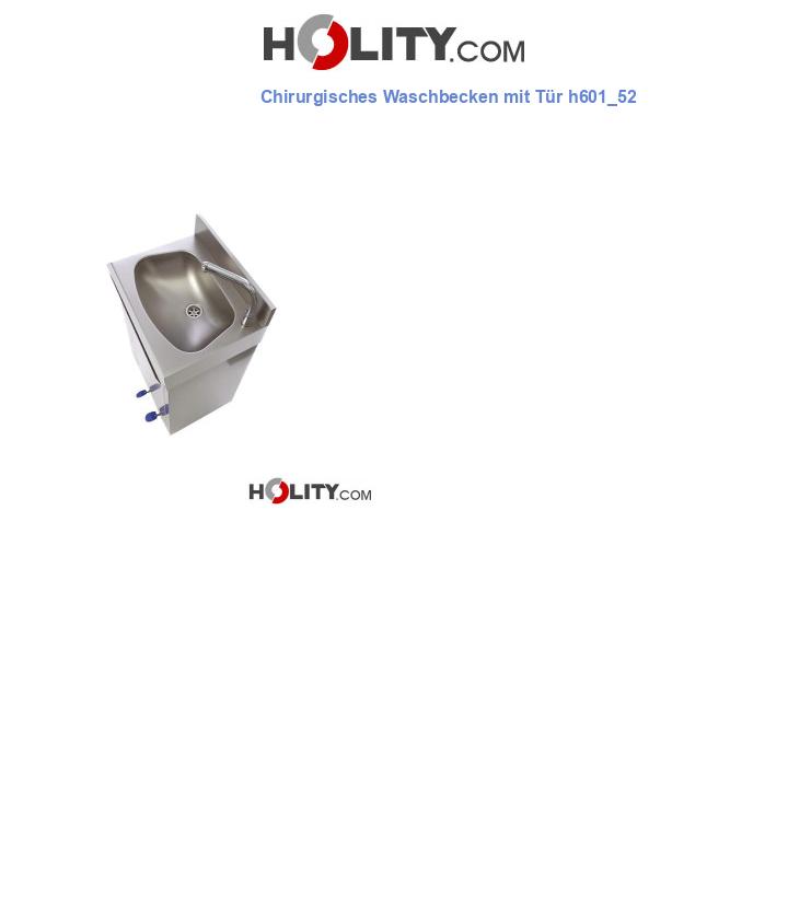 Chirurgisches Waschbecken mit Tür h601_52