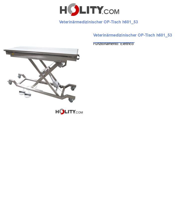 Veterinärmedizinischer OP-Tisch h601_53