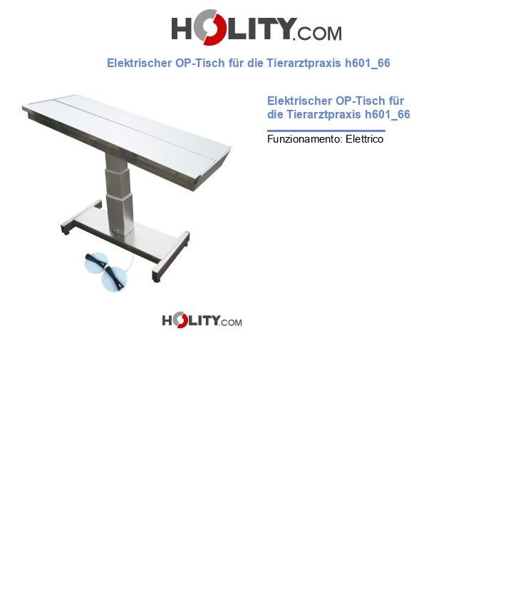 Elektrischer OP-Tisch für die Tierarztpraxis h601_66