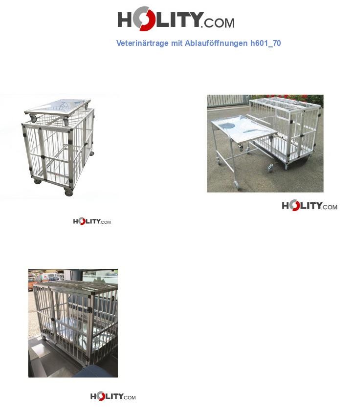Veterinärtrage mit Ablauföffnungen h601_70