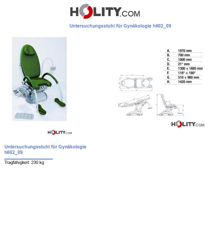 Untersuchungsstuhl für Gynäkologie h602_09