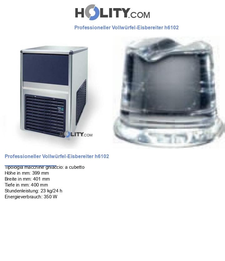 Professioneller Vollwürfel-Eisbereiter h6102