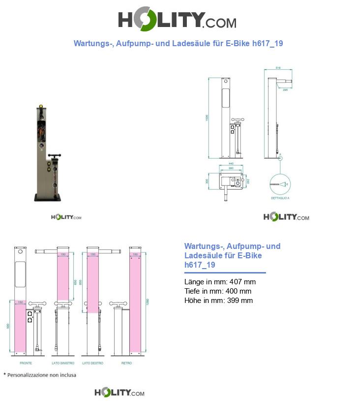 Wartungs-, Aufpump- und Ladesäule für E-Bike h617_19