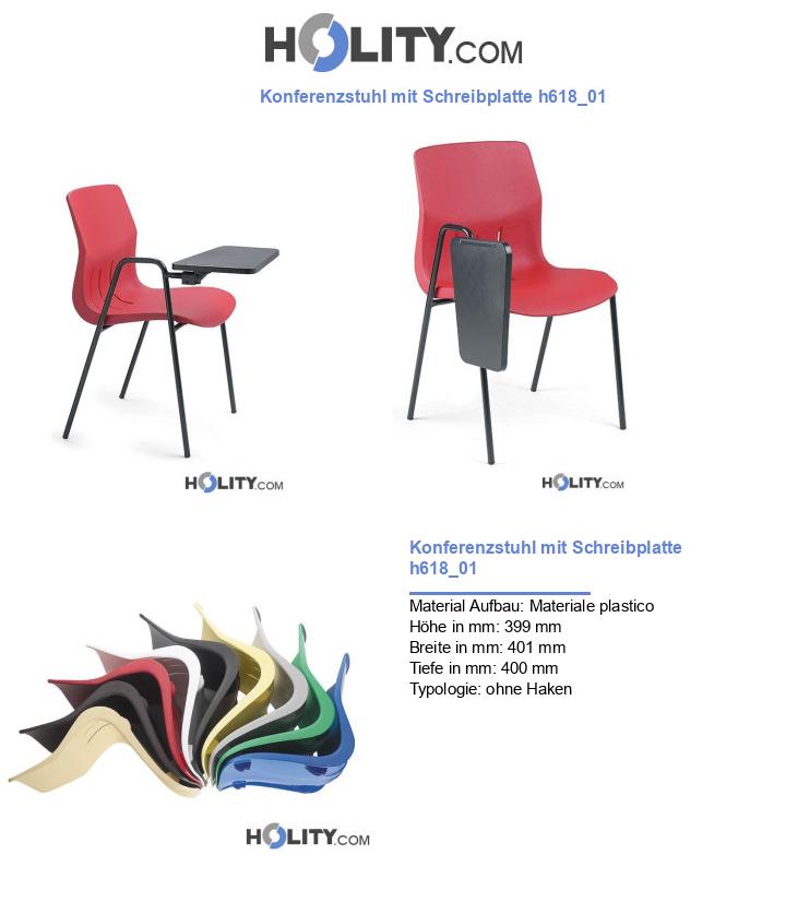 Konferenzstuhl mit Schreibplatte h618_01