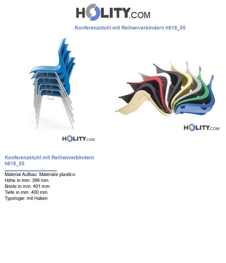Konferenzstuhl mit Reihenverbindern h618_05