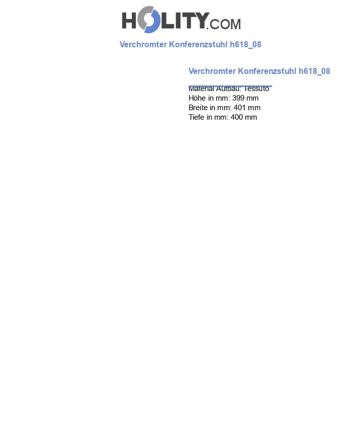 Verchromter Konferenzstuhl h618_08