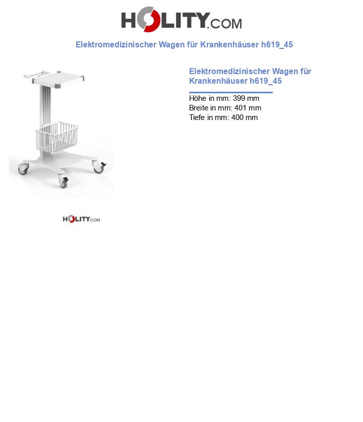 Elektromedizinischer Wagen für Krankenhäuser h619_45