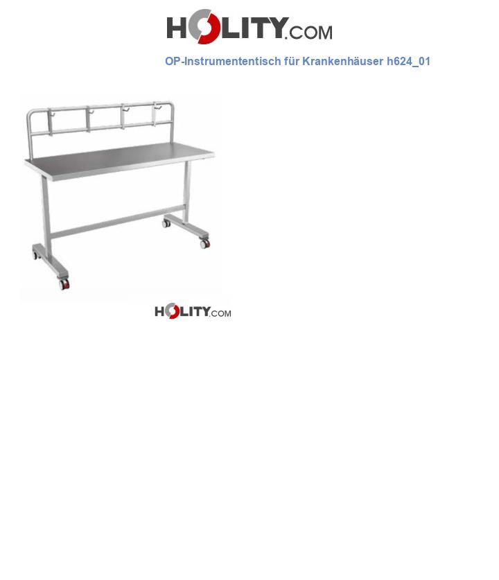 OP-Instrumententisch für Krankenhäuser h624_01