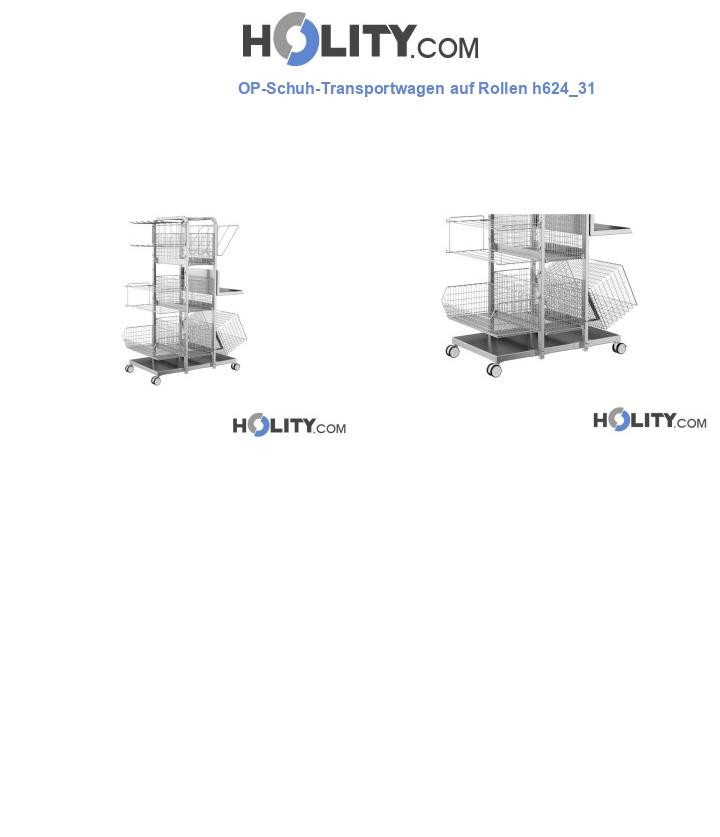 OP-Schuh-Transportwagen auf Rollen h624_31