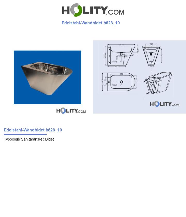 Edelstahl-Wandbidet h628_10