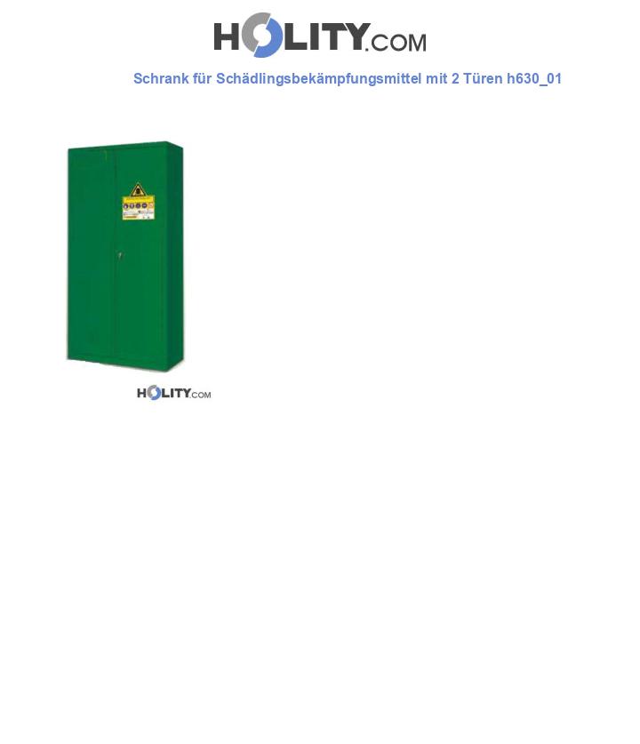 Schrank für Schädlingsbekämpfungsmittel mit 2 Türen h630_01