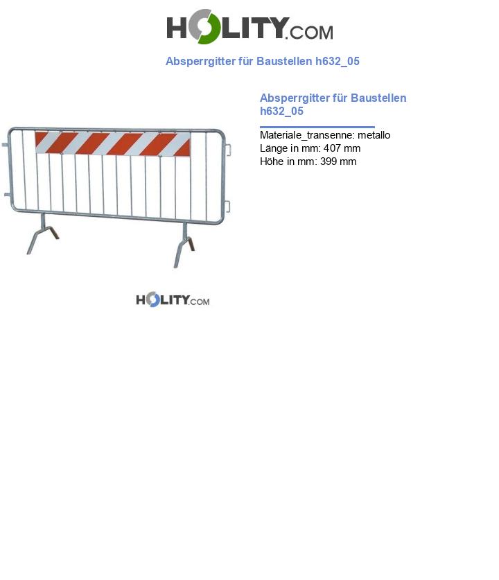 Absperrgitter für Baustellen h632_05