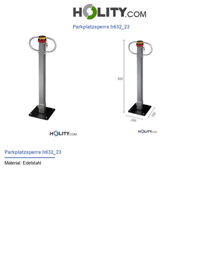 Parkplatzsperre h632_23