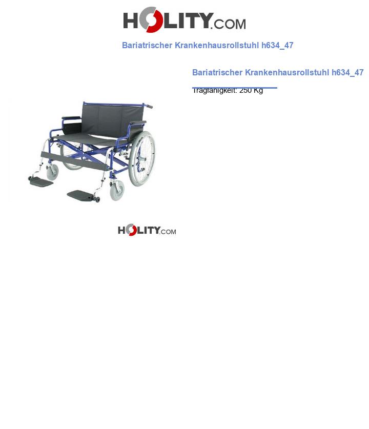 Bariatrischer Krankenhausrollstuhl h634_47
