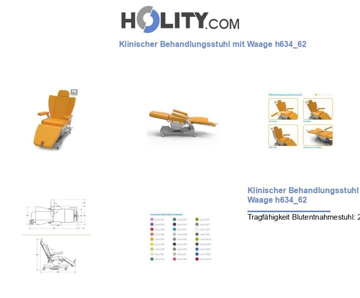 Klinischer Behandlungsstuhl mit Waage h634_62