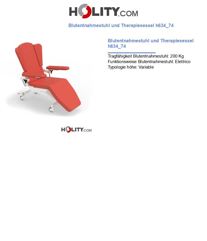 Blutentnahmestuhl und Therapiesessel h634_74