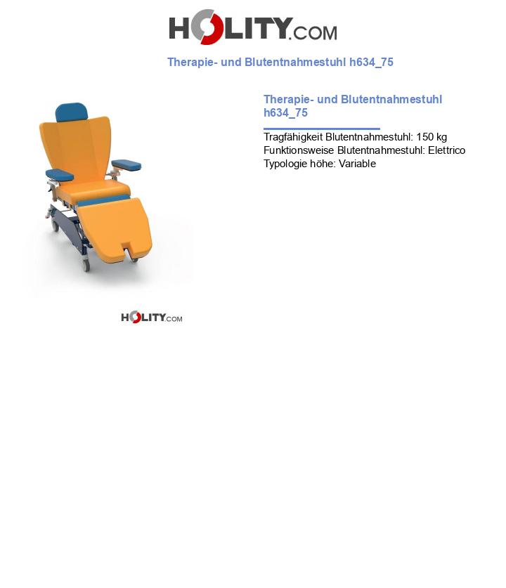 Therapie- und Blutentnahmestuhl h634_75