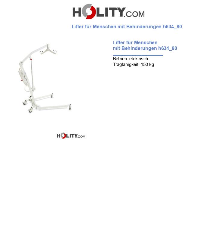 Lifter für Menschen mit Behinderungen h634_80