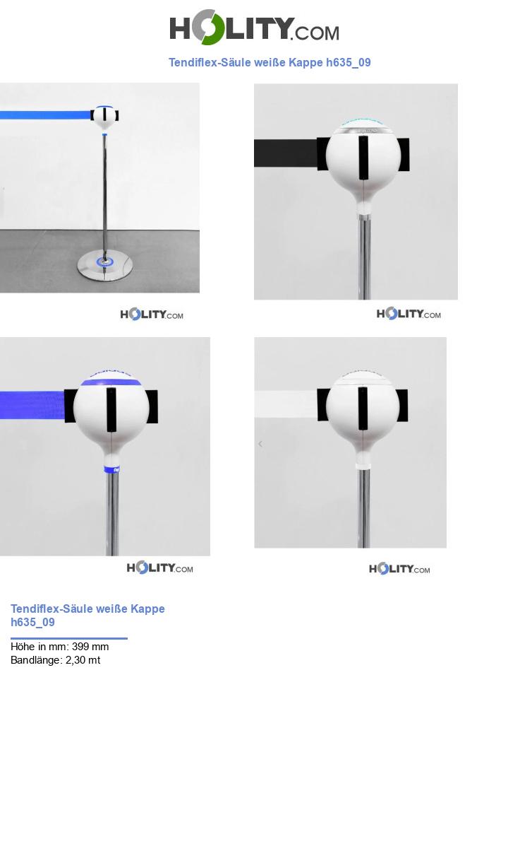 Tendiflex-Säule weiße Kappe h635_09