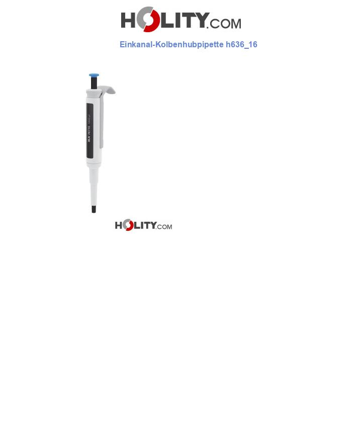 Einkanal-Kolbenhubpipette h636_16