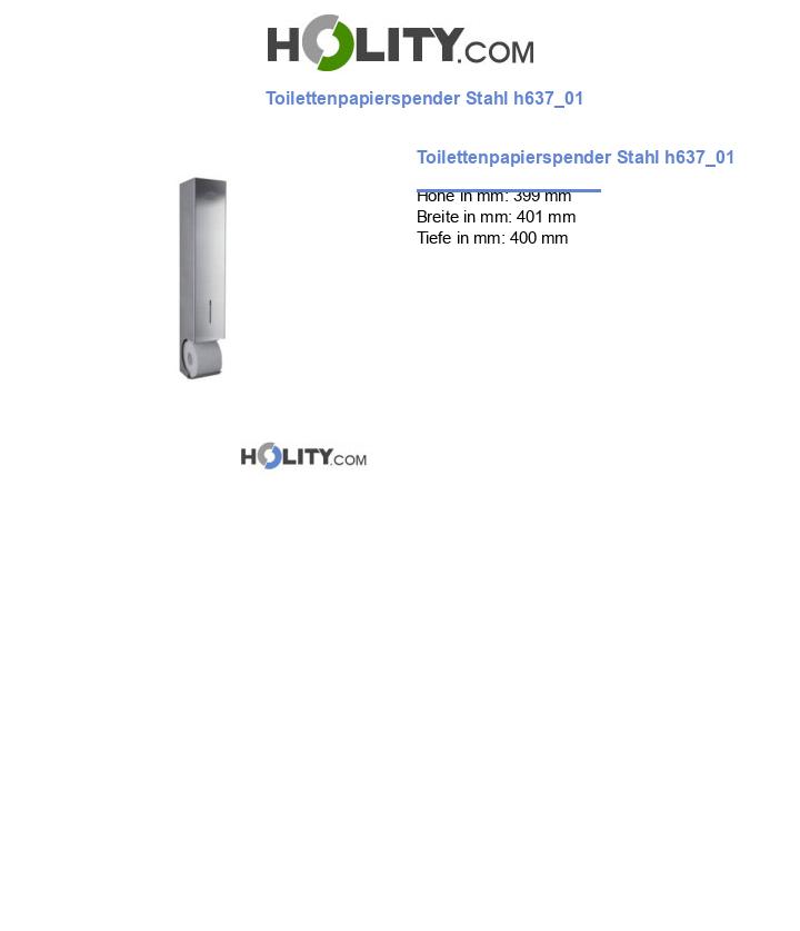 Toilettenpapierspender Stahl h637_01