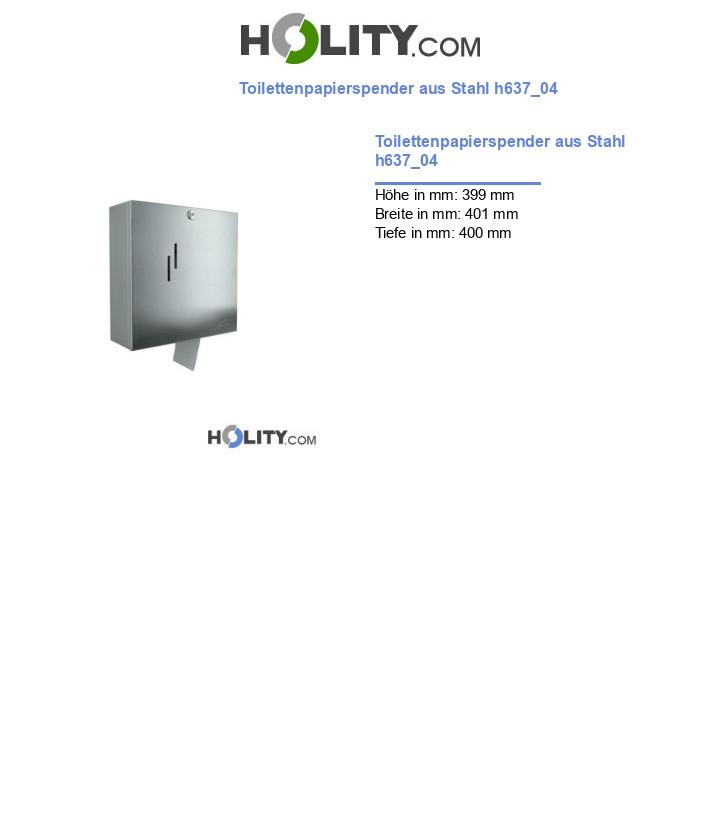 Toilettenpapierspender aus Stahl h637_04