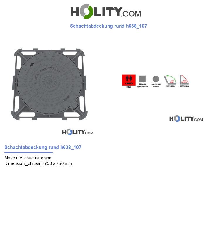 Schachtabdeckung rund h638_107
