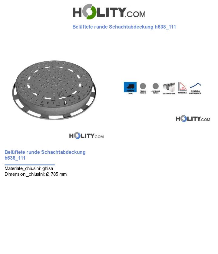 Belüftete runde Schachtabdeckung h638_111